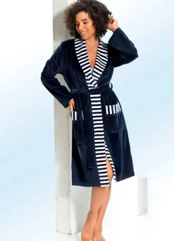 Hausmantel mit Schalkragen