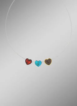 Herz-Anhänger mit Bernstein