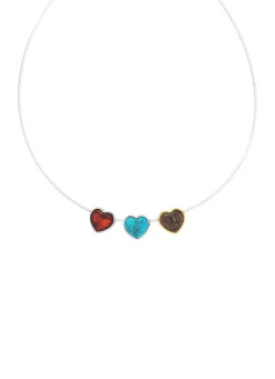 Herz-Anhänger mit Bernstein