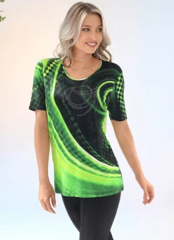 Hinreißendes Shirt mit silberfarbenen Zierplättchen