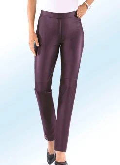 Hose aus softem Nappaleder-Imitat