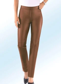 Hose aus softem Nappaleder-Imitat