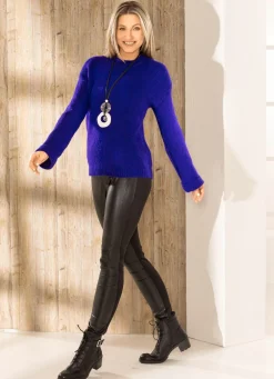 Hose im intressantem Materialmix