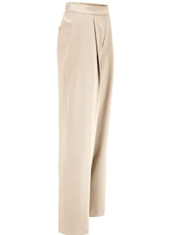 Hose mit Bundfalten in modischer Weite