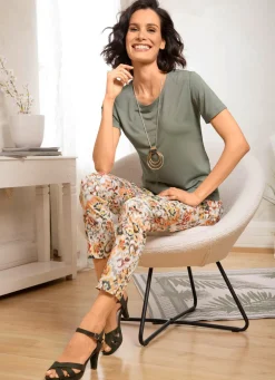 Hose mit farbbrillantem Druck