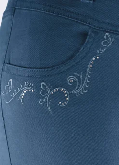 Hose mit funkelnden Glitzersteinchen