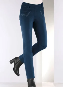 Hose mit funkelnden Glitzersteinchen