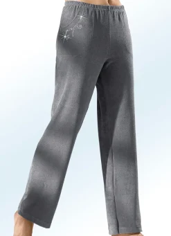 Hose mit hübscher Schmucksteinzier