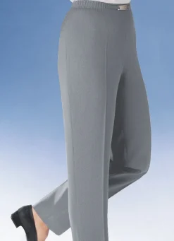 Hose mit Metallzier am Bund