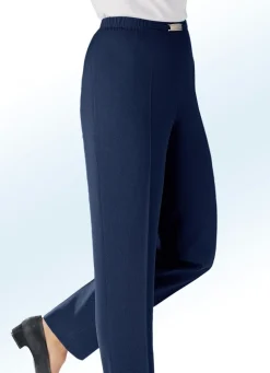 Hose mit Metallzier am Bund in 8 Farben