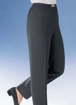 Hose mit Metallzier am Bund in 8 Farben