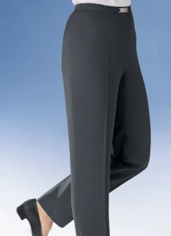 Hose mit Metallzier am Bund