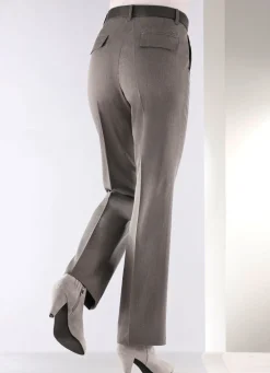 Hose mit rückwärtigen Dehnbundeinsätzen