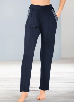 Hose mit Schmucksteinzier