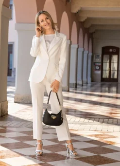 Hosenanzug mit 1-Knopfverschluss