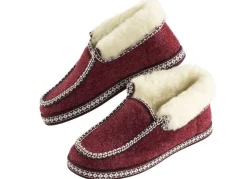 Hütten-Hausschuh mit Anti-Rutsch-Gummi-Laufsohle