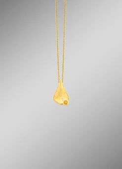 Interessanter Anhänger mit echt Citrin