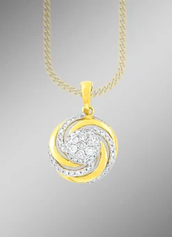 Interessanter Anhänger mit 7 Brillanten und 56 Diamanten