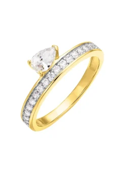 Interessanter Damenring mit Zirkonia