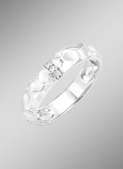 Interessanter Damenring mit Zirkonia