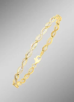 Interessantes Armband mit synth. Zirkonia