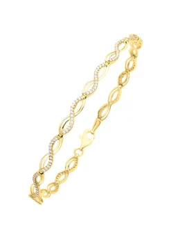 Interessantes Armband mit synth. Zirkonia