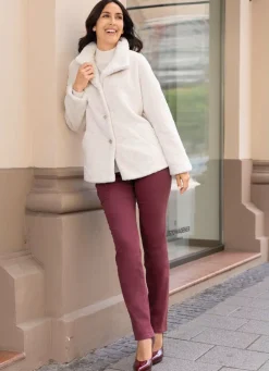 Jacke aus kuschelweichem Plüsch