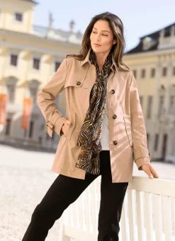 Jacke in Trench-Optik