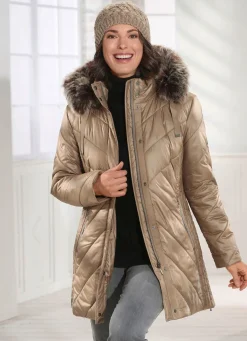 Jacke mit abnehmbarer Kapuze