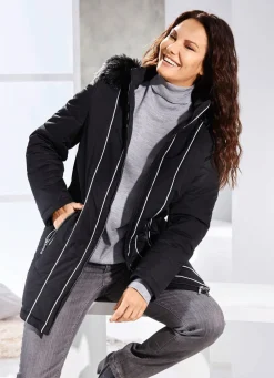 Jacke mit Kontrastpaspelierungen