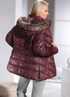 Jacke mit Kunstpelz-Innenausstattung in der Kapuze