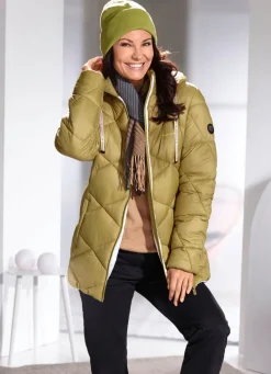 Jacke mit Rautenstepp