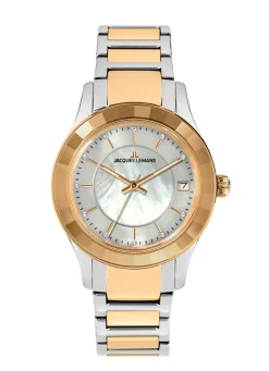 Jacques Lemans Quartz-Damenuhr - Eleganz in Bicolor