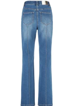 Jeans mit abgesteppten Biesen