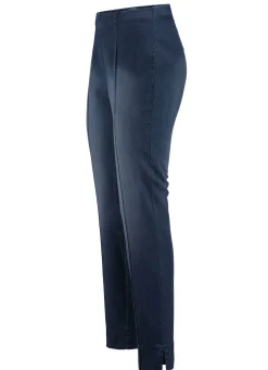 Jeans mit abgesteppten Biesen