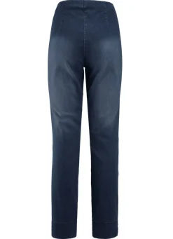 Jeans mit abgesteppten Biesen