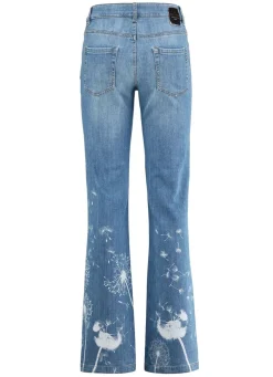 Jeans mit floralem Druck