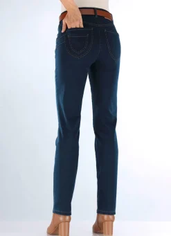 Jeans mit raffinierter Taschenlösung