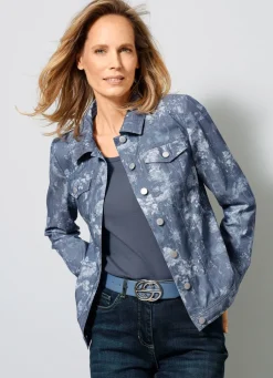 Jeansjacke mit Knopfleiste