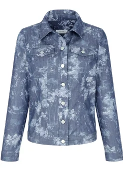 Jeansjacke mit Knopfleiste