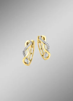 Klappcreolen mit 30 Diamanten