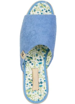 Klassische Damen-Hausschuhe, aus Textilmaterial