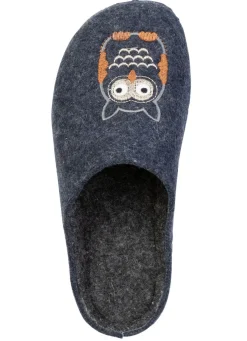 Klassische Damen-Hausschuhe, aus Filzmaterial