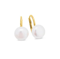 Klassische Ohrringe mit Süßwasser-Zuchtperlen