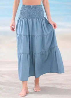 Kleid in Denim-Optik