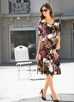 Kleid in Wickeloptik