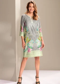 Kleid mit tollem Bordürendruck