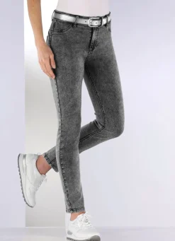 Knöchellange, figurformende Jeans