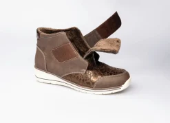 Komfort-Stiefelette im angesagten Leo-Look