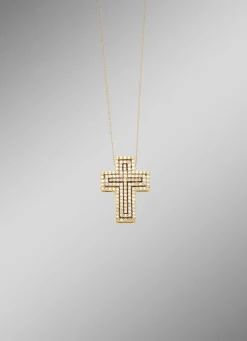 Kreuz-Anhänger mit Brillanten
